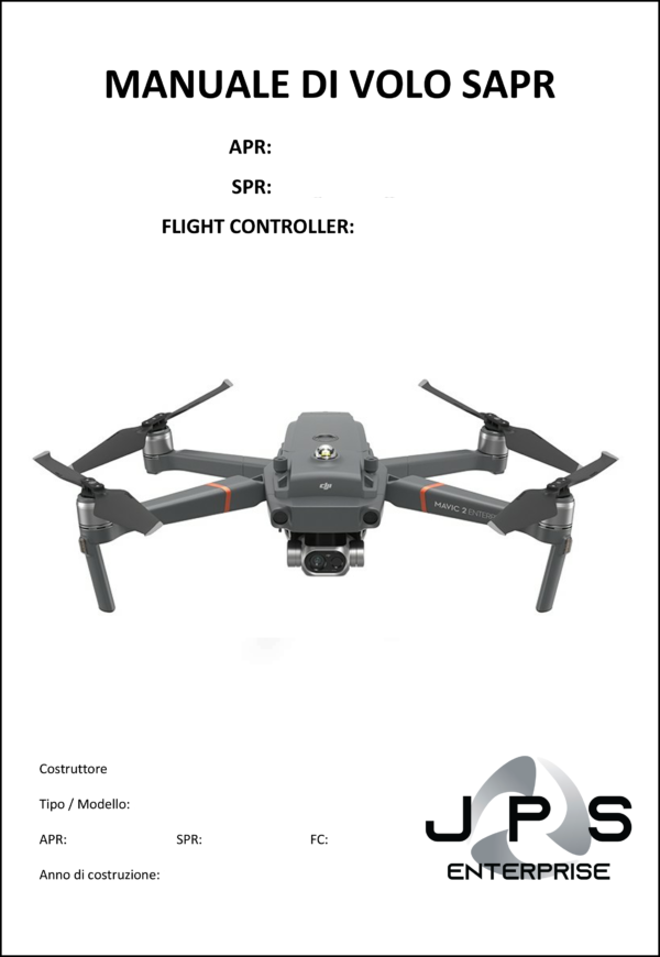 manuale di volo SAPR conforme ENAC