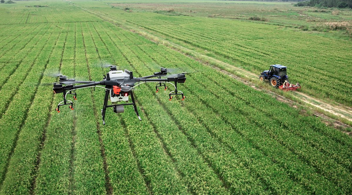 Agricoltura di precisione con drone Dji Agras